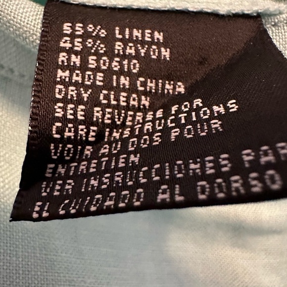 Kasper 55%Linen Blend 45% Rayon Dress Pants Workwear Straight Leg Lined Size 6 - Picture 8 of 10